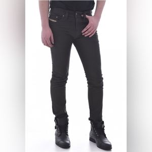 Diesel Industry, Stretch Jeans, Thavar 0847E, Slim Straight Black